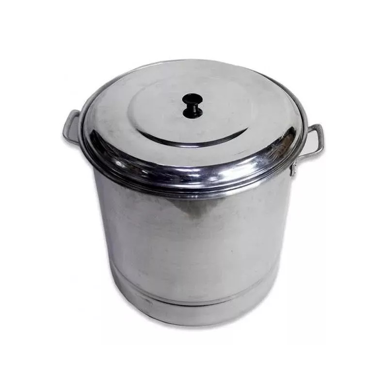 VAP2000 Olla Vaporera Tamalera 50 Lts Aluminio 2 Mm Espesor