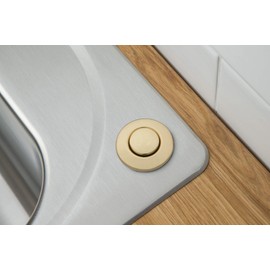 Moen Garbage Disposal Air Switch Coordinating Decorative Button Brushed Gold, AS-4201-BG