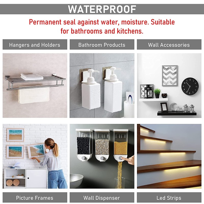 CANOPUS Waterproof Double Sided Pads, 8 PCs (1in x 2in),