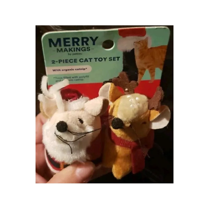 Petco Merry Makings PETCO 2 Piece Cat Toy Mice Set