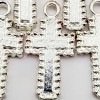 Ny6design Pewter Cross Charms – 19mm 8pcs Mini Silver Pendants