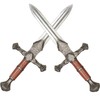 HugOutdoor 2 Pcs Medieval Viking Foam Dagger, 14.5 Inch LARP