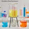 High Borosilicate Glass Measuring Cup-V-Shaped Spout,1000ml(32OZ) Glass Measuring Beaker for