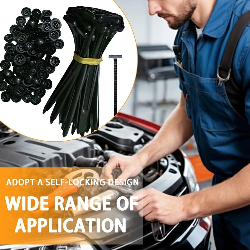 MXZWOC 150PCS Nylon Universal Cable Tie Buckle – Heavy Duty