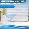 INFICRIME 6 Pack 100% Cotton Wash Cloth, 13x13 Inch Highly