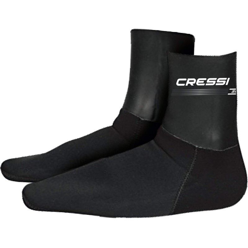 Cressi Unisex's Sarago Socks 3mm Neoprene Thermal Boots, Black, M-7/7.5