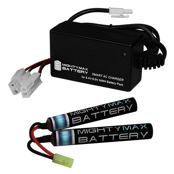 9.6v 1600mAh NiMH Butterfly Airsoft Battery for GC16-DST + Smart Charger