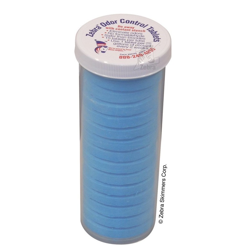 Zebra XOCT25 Coolant Odor Control Tablets (15/Tube)