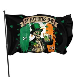 St Patricks Day Flag 3x5 Ft Happy St. Patrick's Day Flags Banner for Outside with 2 Brass Grommets UV protection Fade Resistant for Indoor Outdoor