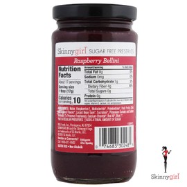 Skinnygirl Sugar Free Cocktail Inspired Preserves, Raspberry Bellini, 10 Ounce