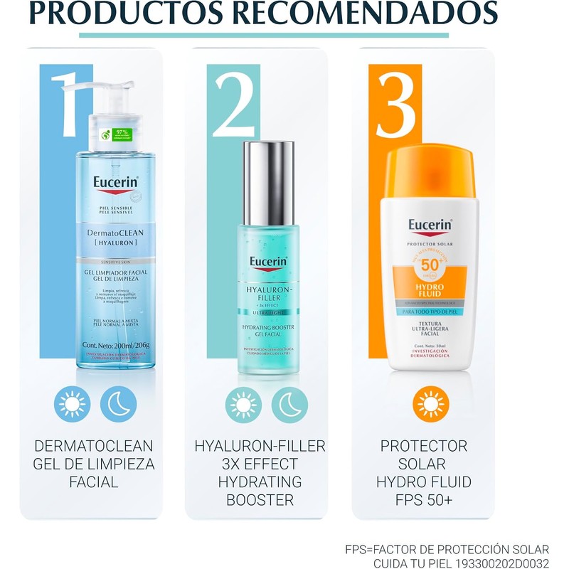 Eucerin Gel Hidratante Ácido Hialurónico Hyaluron Filler Moisture Booster,30Ml