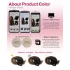 Clip in Hair Extensions Black Brown Ombre Low Bulk 16