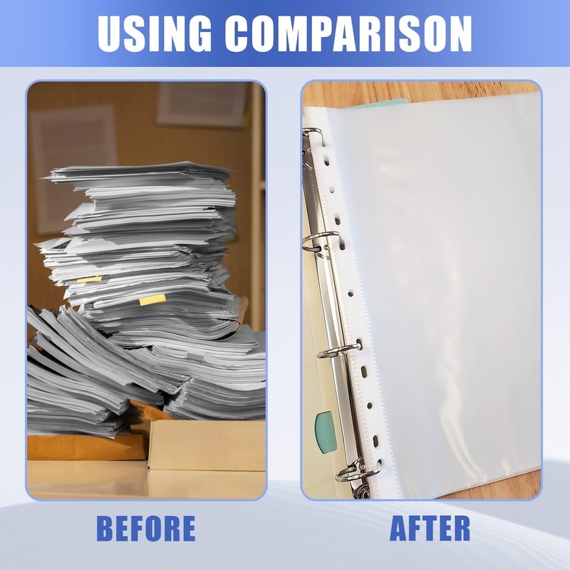 High Quality Set of 100 Clear A4 Recyclable Plastic Document