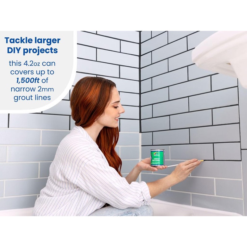 Grout Pen Black Grout Paint: Waterproof Tile Paint Grout Refresh