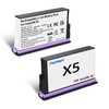 Fantasyo Insta 360 X5 Battery 2 Pack 2800mAh High Capacity