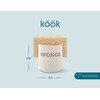 Kook Ceramic Sponge Holder, Speckled Stoneware Caddy, Countertop Soap and