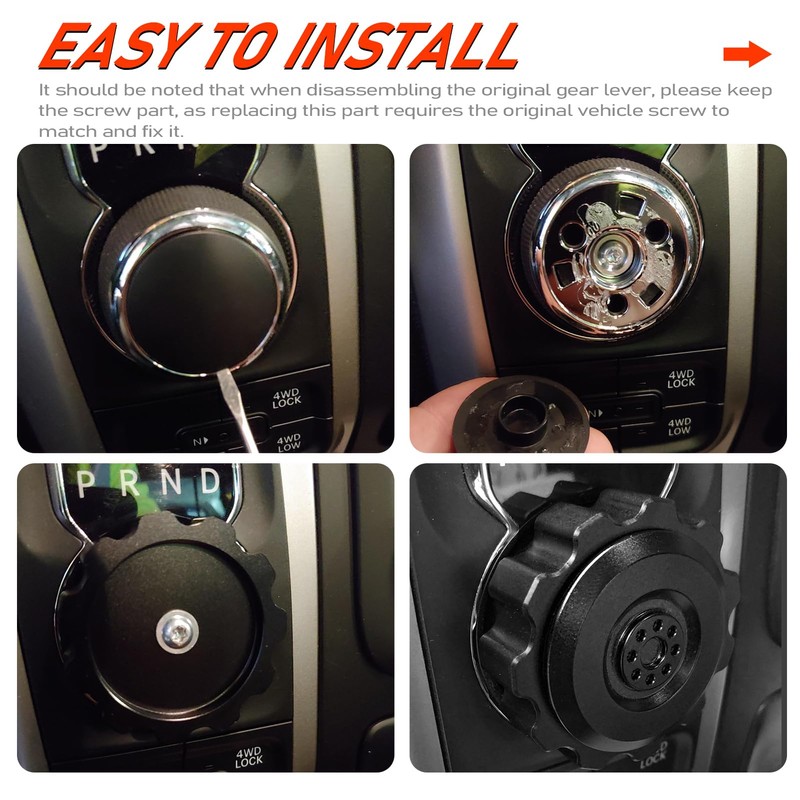 CTMAOYI Upgrade Shift knob, Aluminum Auto Trans Shift Lever Knob,Compatible