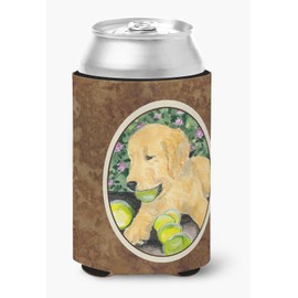 Caroline's Treasures SS8759CC Golden Retriever Can or Bottle Beverage Insulator Hugger, Can Hugger, multicolor
