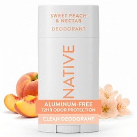 Native Desodorante | Desodorante Natural Aromas de Temporada para Mujeres y Hombres, Libre de Aluminio Con Bicarbonato de Sodio, Probióticos, Aceite de Coco y Manteca de Karité | Melocotón Dulce y Néc