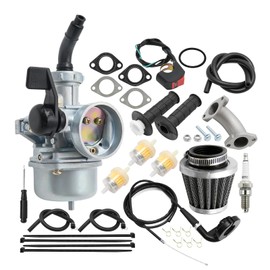 JUUDDENPARTS PZ22 Carburetor Tune Up Kit with Air Filter, 22mm Carb for 110cc 125cc Pit Bike ATV, Fits TaoTao DB14 DB24 T-Force SSR Coolster Apollo, Replacement for Chinese Dirt Bike 4 Wheeler Quad