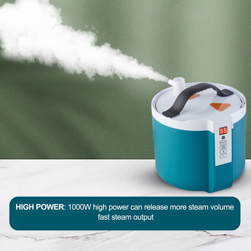 amocane Portable Sauna Steamer Pot 1.6L, Stainless Steel Steam Generator