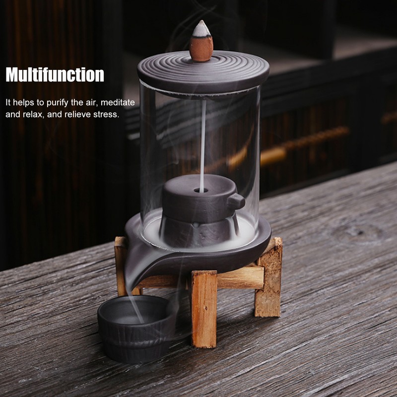 Incense Burner Smoke Backflow Incense Holder Living Room Decor Feng