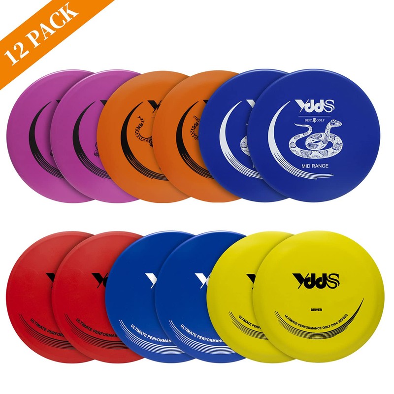 GOOSO Disc Golf Set with Bag - 12 PCS Flying