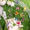 12 Pcs Real Pressed Flower Resin Paperweights - Botanical Specimen