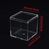 Dayaanee Clear Acrylic Plastic Square Cube 4 Pack Small Acrylic