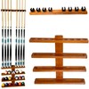 GACCO BILLIARDS Pool Cue Stick Holder Wall Mount, Pool Cue