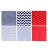 50x50cm 8Pcs Dot Star Stripe Print Pattern Cotton Cloth Fabric