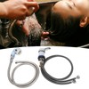 Shampoo Bowl Faucet Sprayer Kit 39.4in Hand Twist Faucet 47.2in
