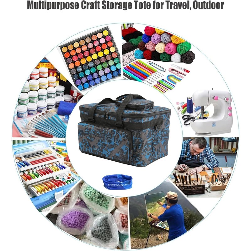 Art Supplies Organizer Bag Craft Tool Storage Tote Arts and