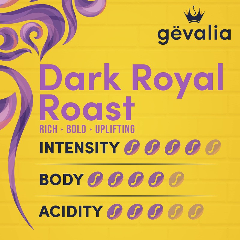Gevalia Dark Royal Roast K-Cup Coffee Pods (72 Pods (6