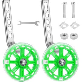 Universal Training Wheels，Stabilisers for childs bike，Bicycle Stabilisers，Auxiliary Wheel Bicycle，Kids Bike Stabilizers，Stabilisers for bikes，Wheel Stabiliser，Cycling Training Wheels (green)