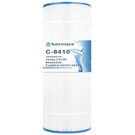 Savener® C-8410 Pool Filter Cartridge, Replaces Jandy CS100, R0462200, PJANCS100, Unicel C-8410, Filbur FC-0821, Ultral-B2, PP-B2, Hayward X-Stream CC1000, 100 Sq. Ft, 1 Pack