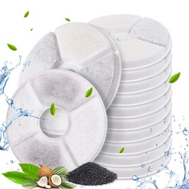12 Pack Cat Water Fountain Filters for 81oz/2.4L Automatic Pet Fountain Replacement Filters Dog Water Dispenser Filters