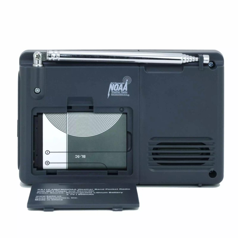 Kaito KA110 Compact Digital AM/FM NOAA Weather Radio and MP3