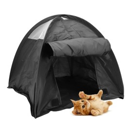 Beowanzk Small Cat and Dog Tents for Outside, Cat Kennel | Dog Teepee for Indoor and Outdoor, Outdoor Cat and Dog House, Pet Puppy Kitten Cage Hideaway Accessories (Not for Adult Pets)
