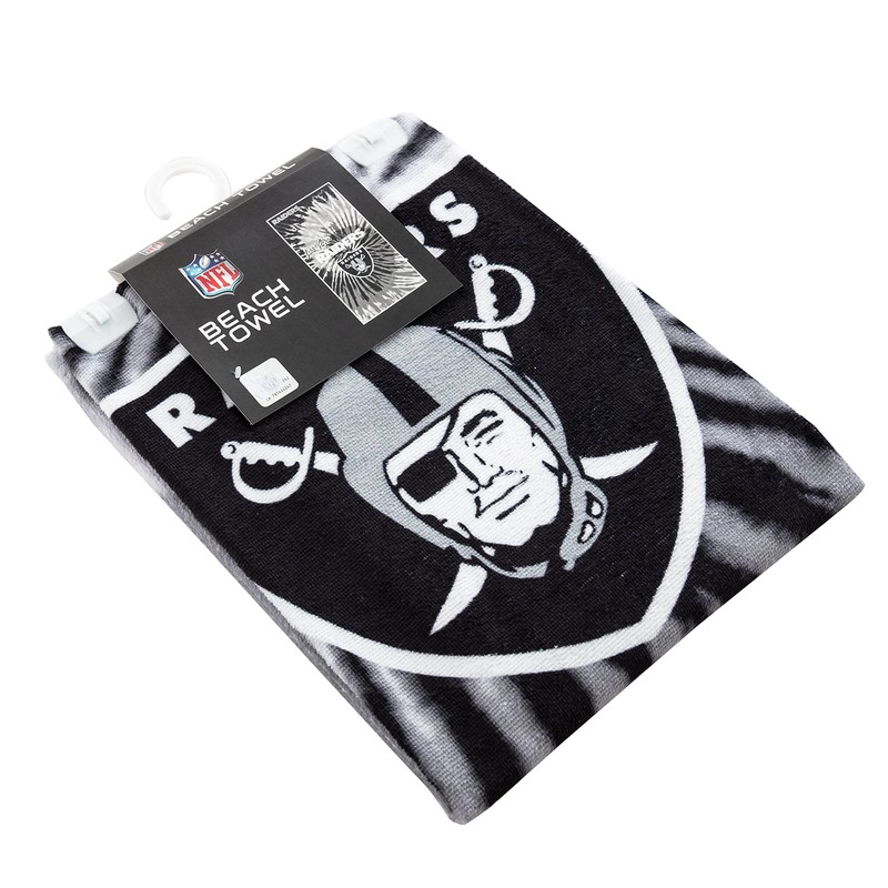 The Northwest Company 1NFL/72007/0019/RET: 30X60 Beach Towel Psychedelic - Raiders