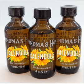 Grandma's Home Calendula Essential Oil 3 Pack 100% Pure Essential Oil, 2 fl oz