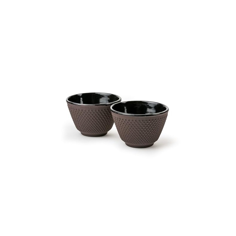 Bredemeijer Cast Iron Enamelled Tea Cups Set of 2 Small