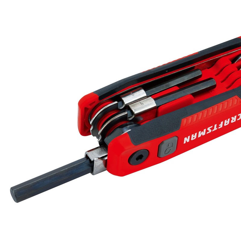 CRAFTSMAN Hex Key Set, MM, Folding Locking 8 Piece (CMHT26024)