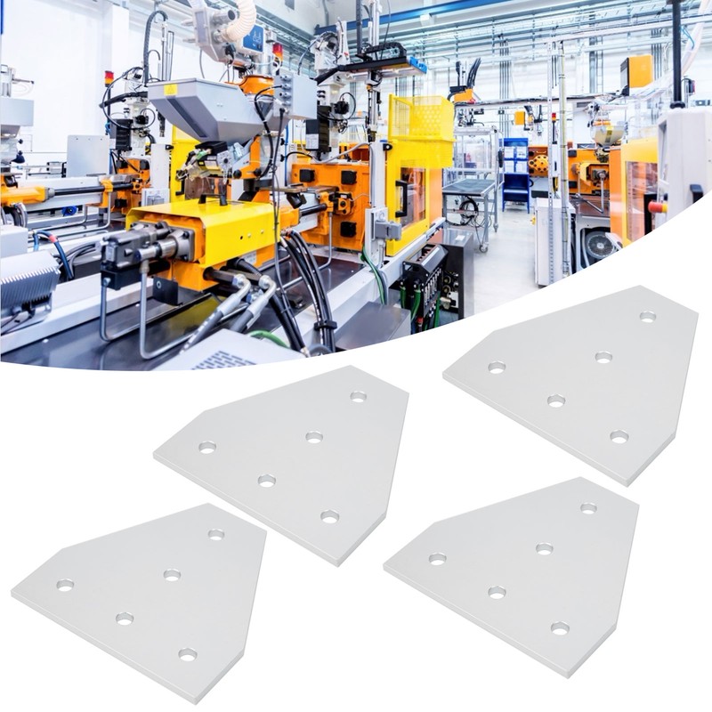 203040 T Shape Joining Plate Aluminium Alloy 5‑Hole Joint Bracket