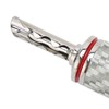 4pcs BFA Banana Plug Brass White Carbon Fiber Shell Speaker