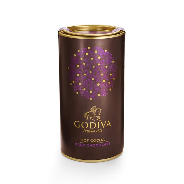 Godiva Chocolatier Hot Cocoa Canister, Dark Chocolate, 14.5 Ounce