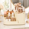 360° Rotating Makeup Organizer with Brush Holder – Large Vanity