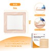 Carbou Silicone Super Absorbent Wound Dressing 5"x 5", 10 Individual