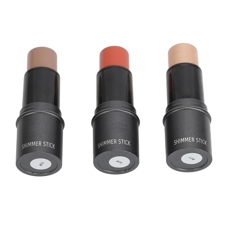 3pcs Highlight Blush Contour Stick Professional Cream Blush Stick for