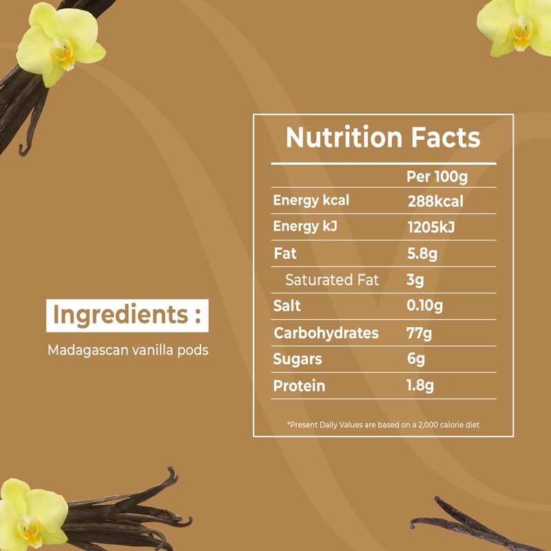 Vanillabazaar Sustainable Madagascan Grade A Beans - 2 Bourbon Gourmet